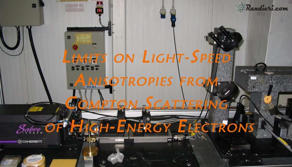 Limits on Light-Speed Anisotropies from Compton Scattering of High-Energy Electrons